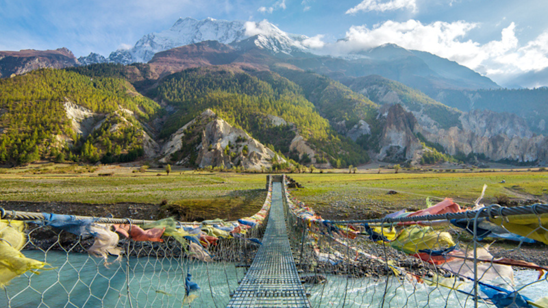 Annapurna Circuit suspension bridge