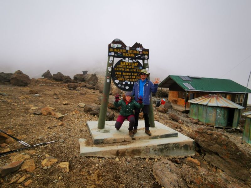 Barafu Camp sign, Kilimanjaro