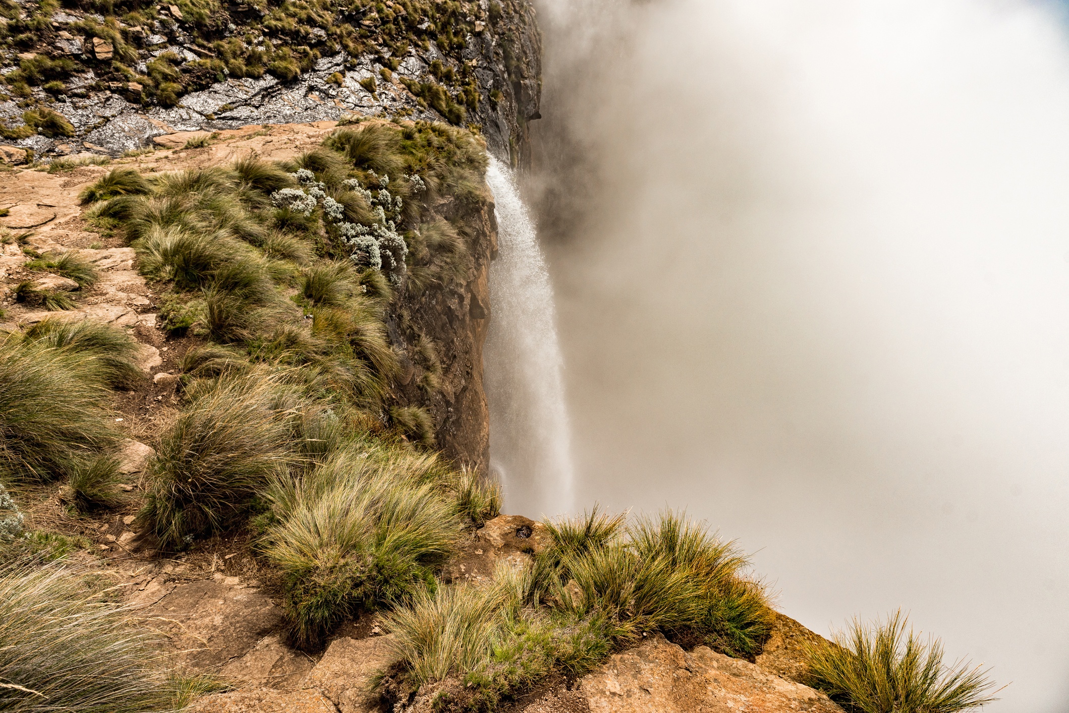 Top of Tugela Falls in the Drakensberg of South Africa