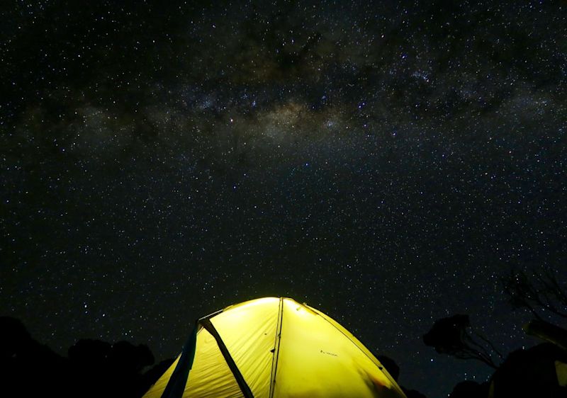 tent Kilimanjaro night sleep