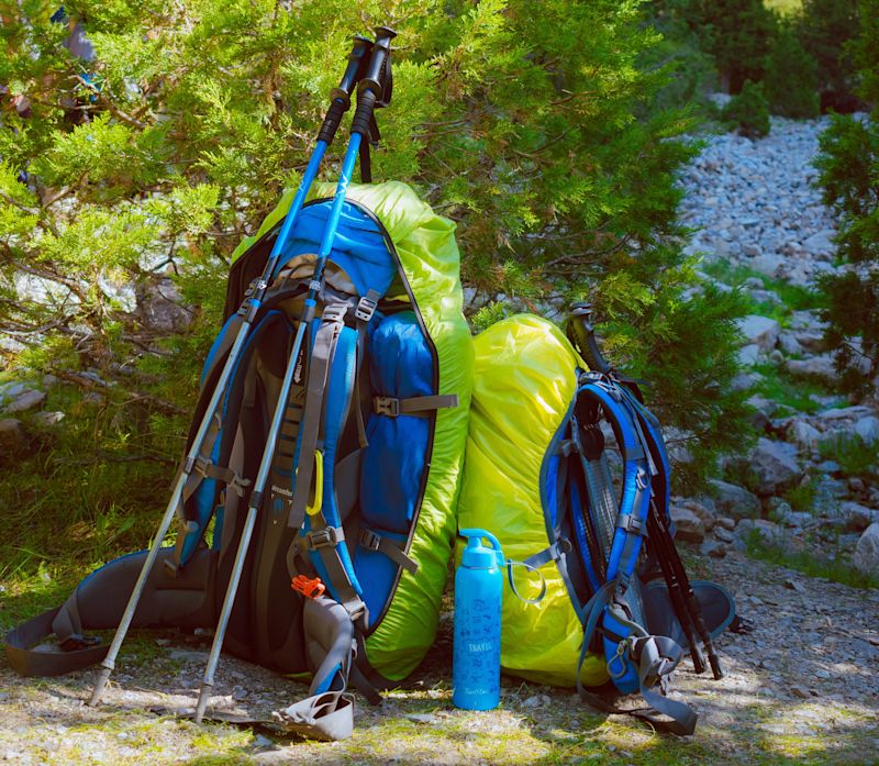 Backpacks with rain covers