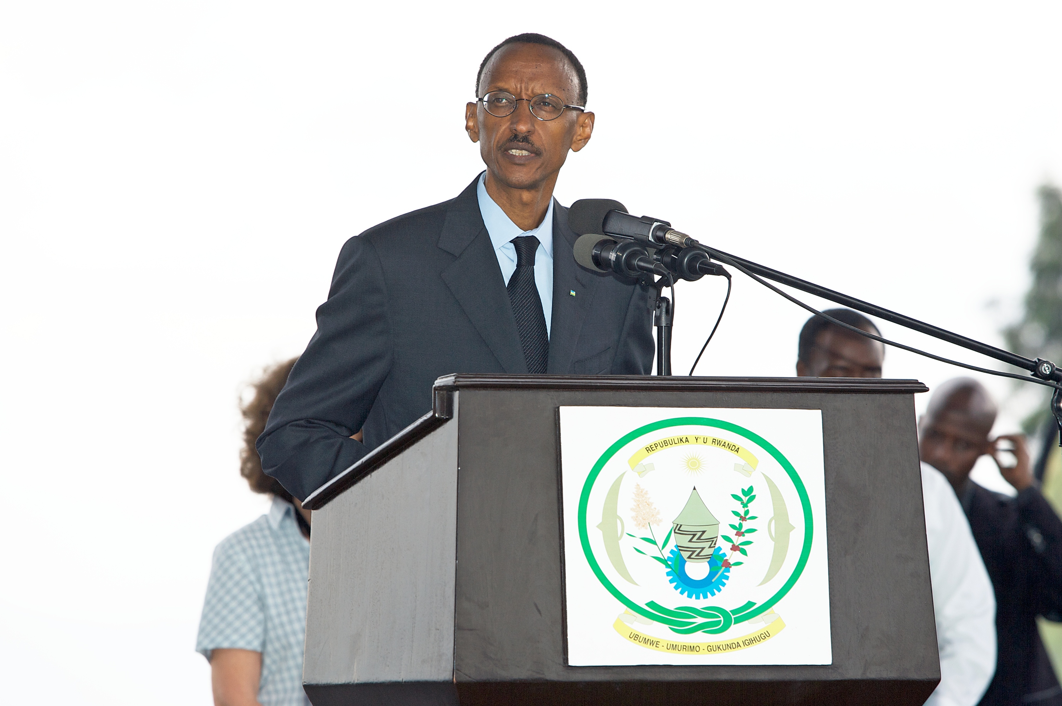 The president of Rwanda, Paul Kagame