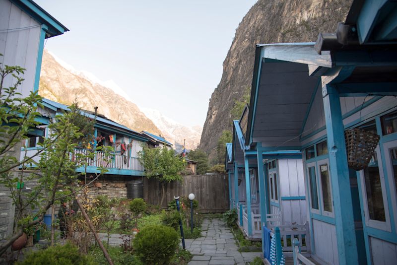 Teahouse on Annapurna Circuit trek, Nepal