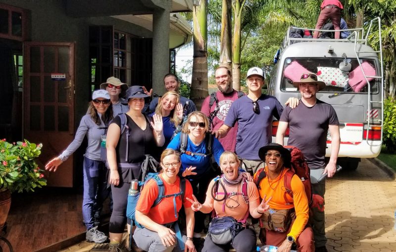 Lindrin Lodge group photo Kilimanjaro