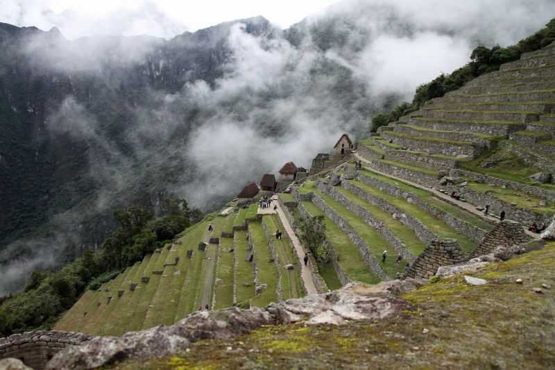 Terraced fields of Machu Picchu