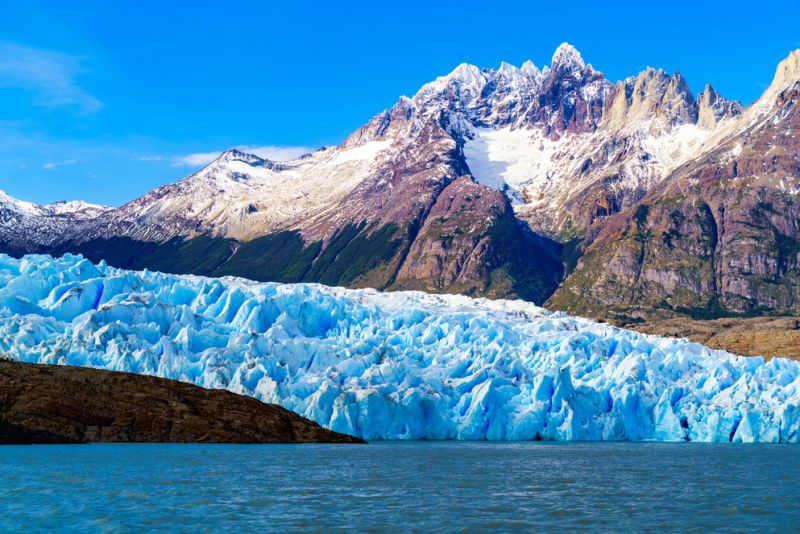 Grey Glacier at the Grey Lake, Torres del Paine, Chile
