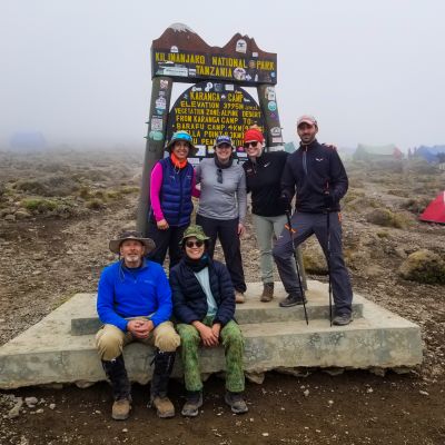 Kilimanjaro - Group at Karanga Camp - Dan Dane