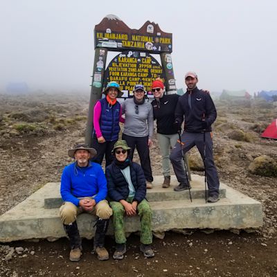 Kilimanjaro - Group at Karanga Camp - Dan Dane