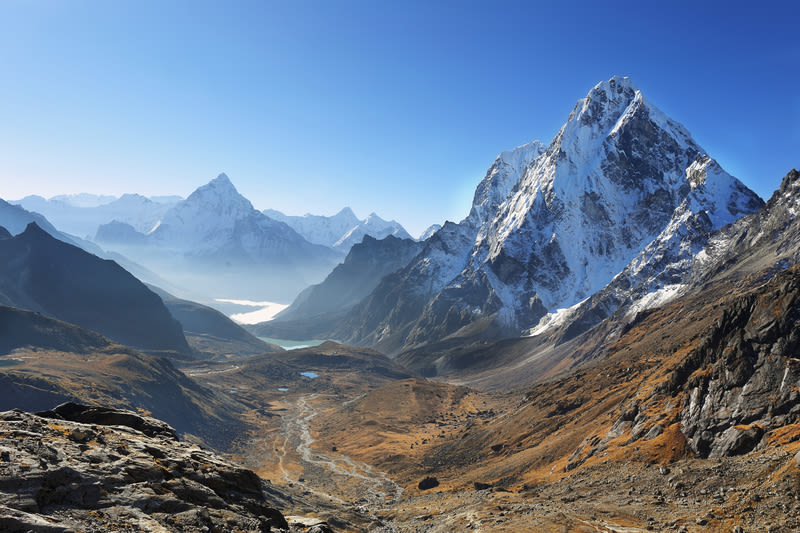 An incredible view from Dzongla, EBC trek, Nepal