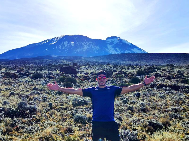 Carlos on Lemosho route on Kilimanjaro