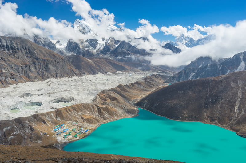 Gokyo lake view from Gokyo Ri, Everest region, Nepal