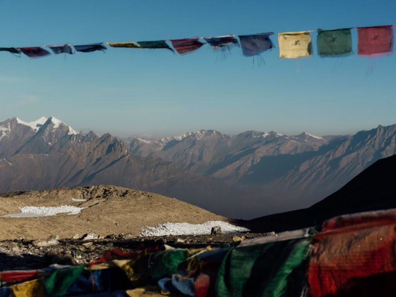 Prayer flags are iconic to the Himalayas