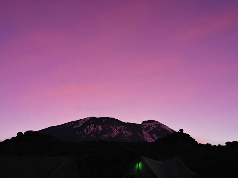 Kilimanjaro sunset 