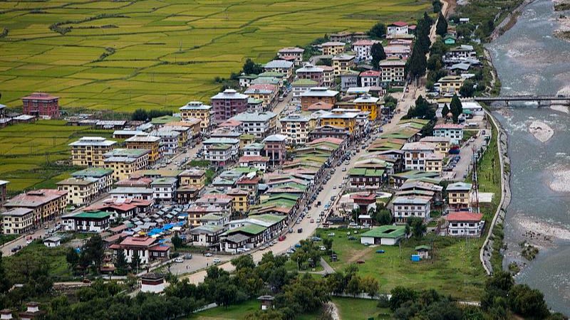 Paro town Bhutan