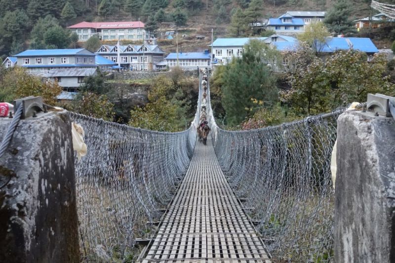 suspension bridge Nepal