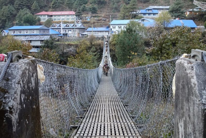 suspension bridge Nepal