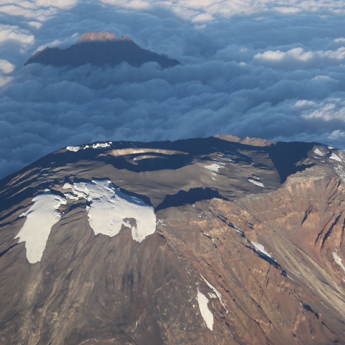 The summit of Mount Kilimanjaro, Kibo cone