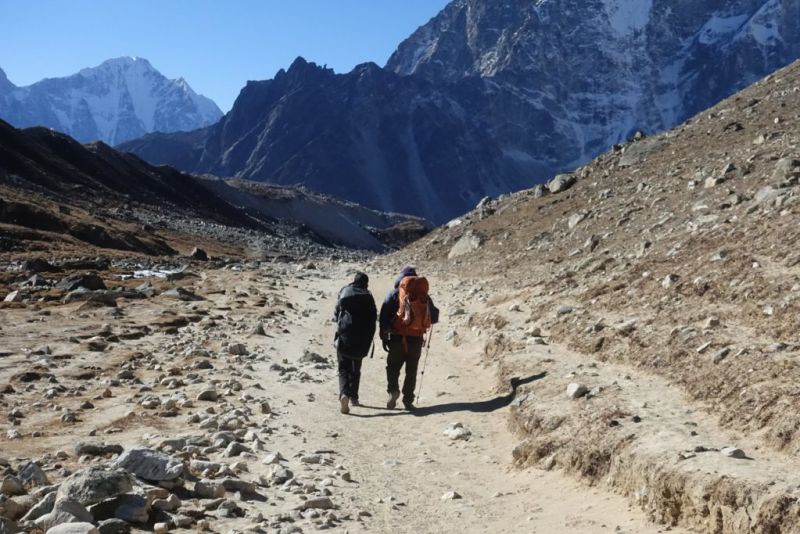 Everest Base camp trek hikers