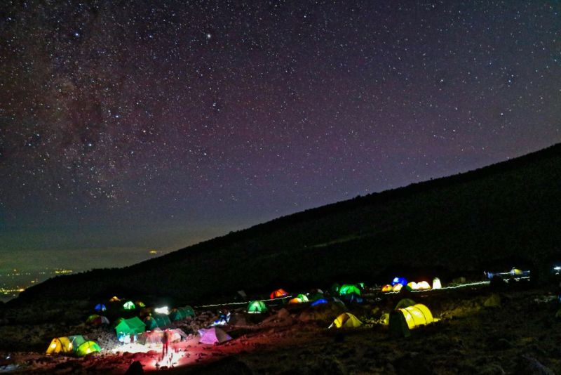 Kilimanjaro at night