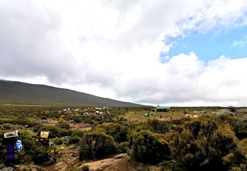 Shira 1 Camp Lemosho Kilimanjaro porters
