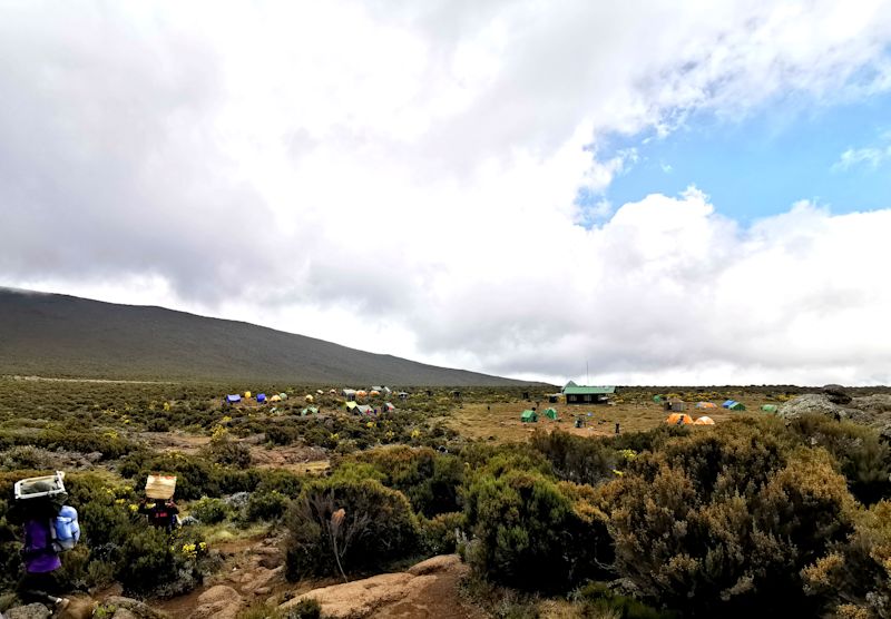 Shira 1 Camp Lemosho Kilimanjaro porters