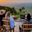 Uganda sundowners with friends Lake Bunyonyi
