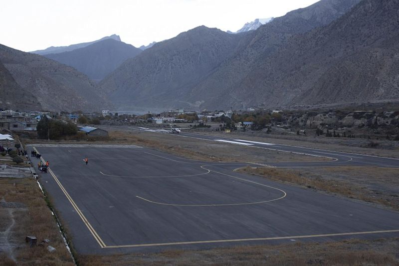 Jomsom Airport, Annapurna Circuit route, Nepal
