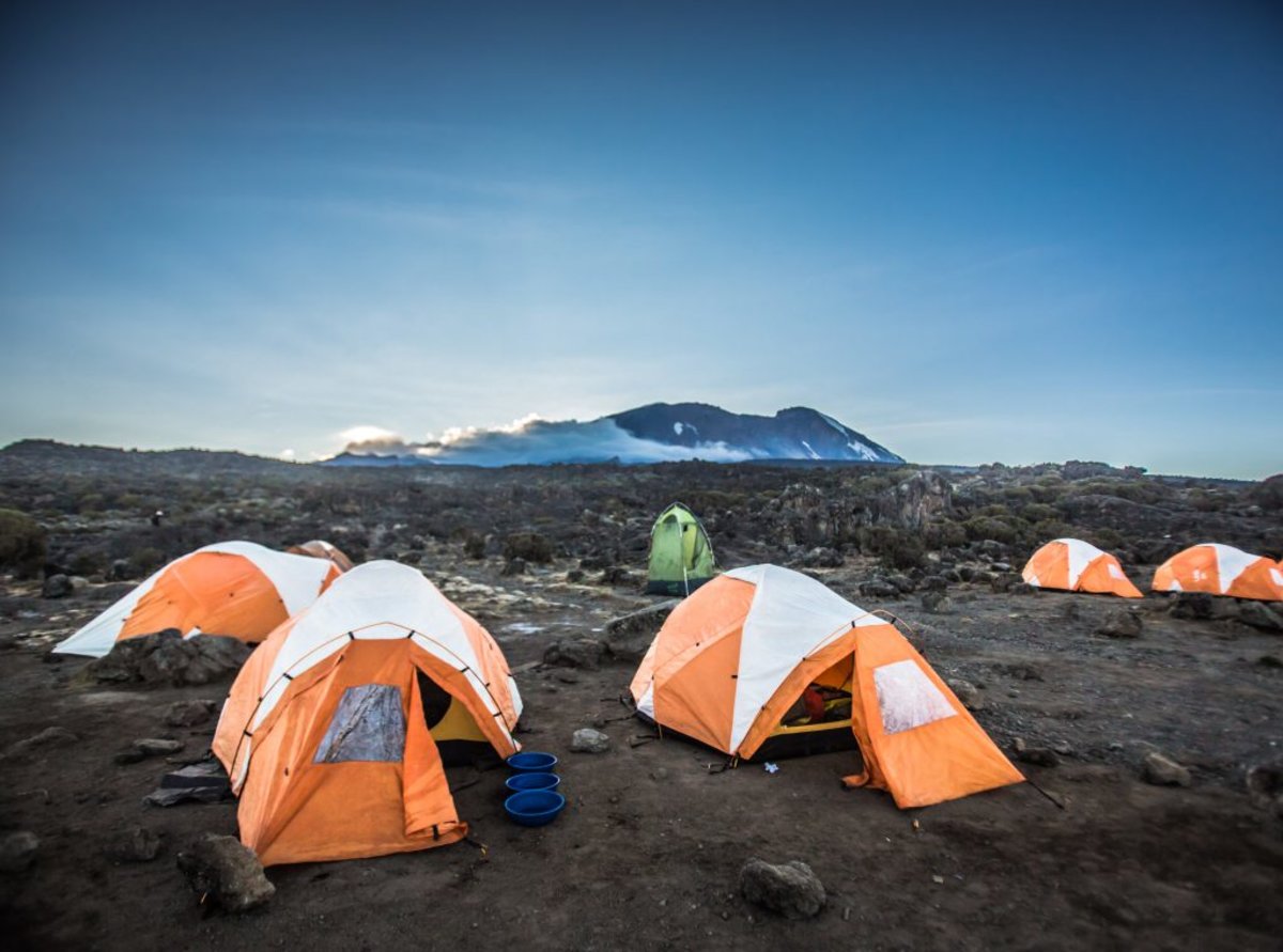 Follow Alice tents on Mount Kilimanjaro