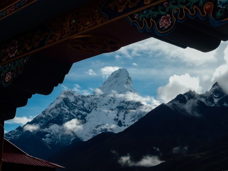Ama Dablam mountain in the Himalayas