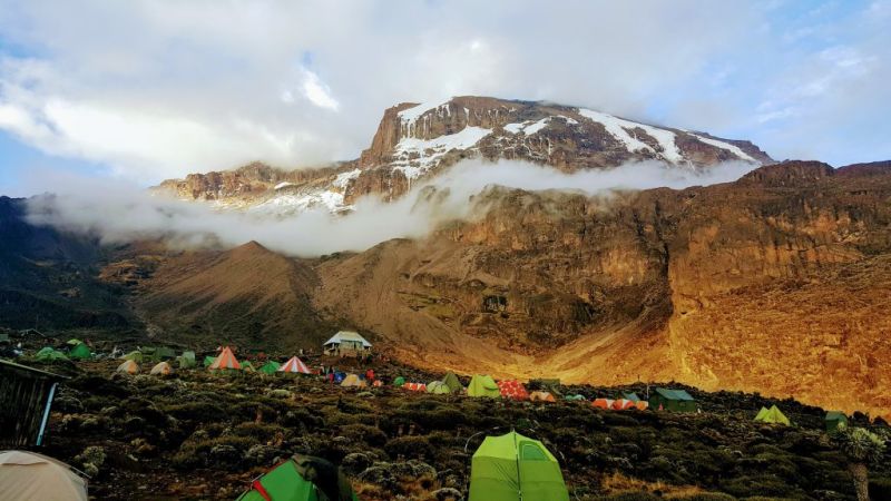 tented camp Kilimanjaro sleeping on Kilimanjaro