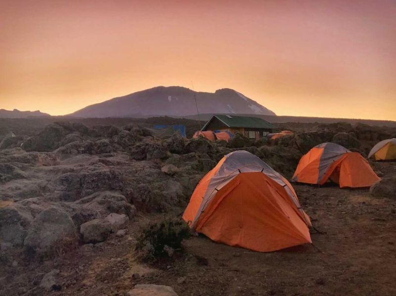 Kilimanjaro Follow Alice campsite sunset