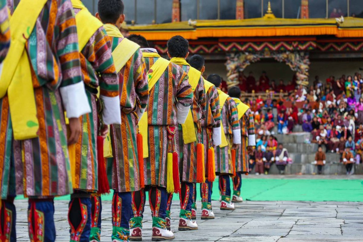 Tschechu Festival in Tashichho Dzong, Thimphu