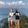 Client wears coronavirus in Uganda overlooking lake Bunyonyi