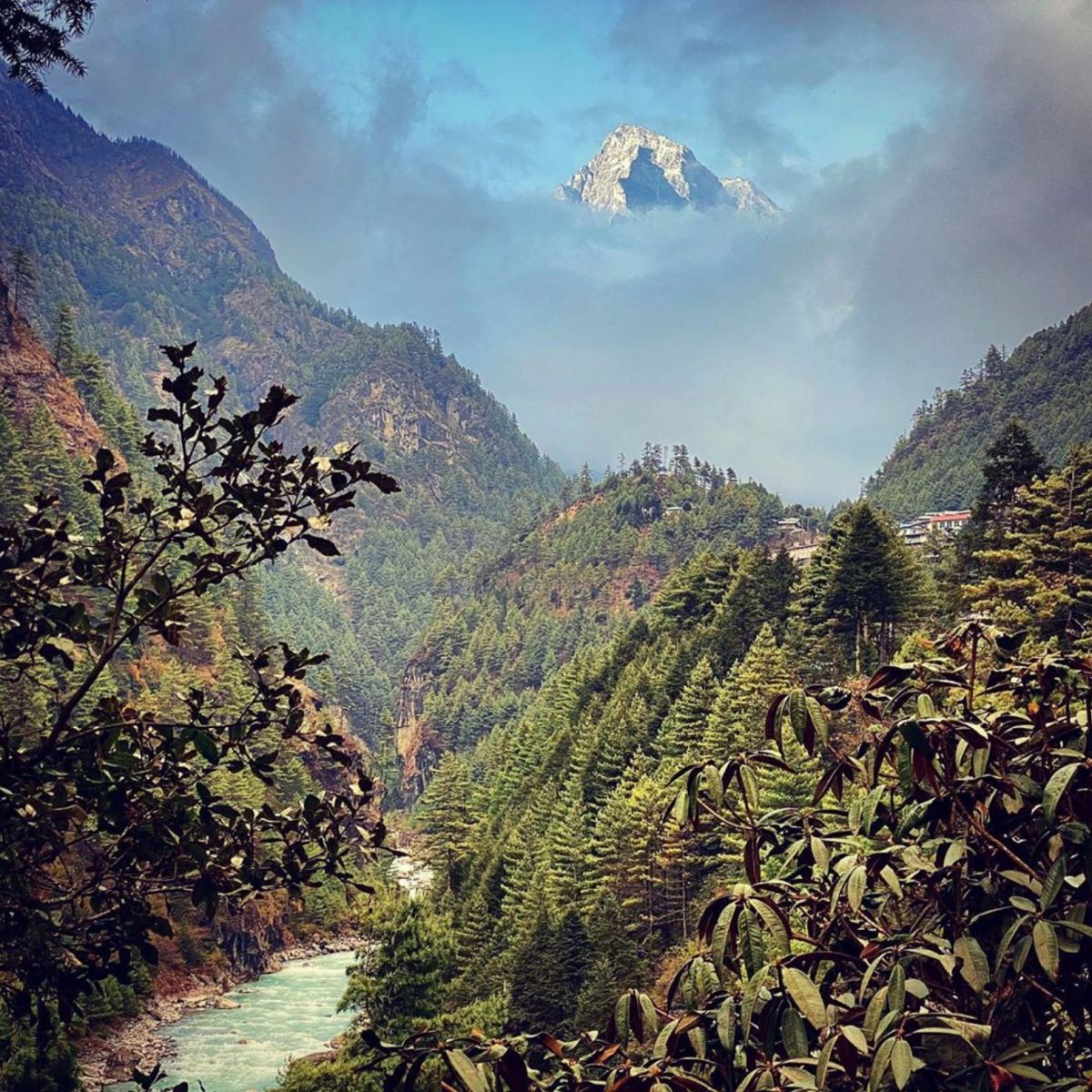 Annapurna mountain and valley