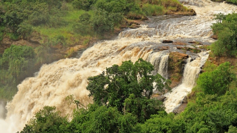 Uhuru Falls in Murchison Falls NP, Uganda