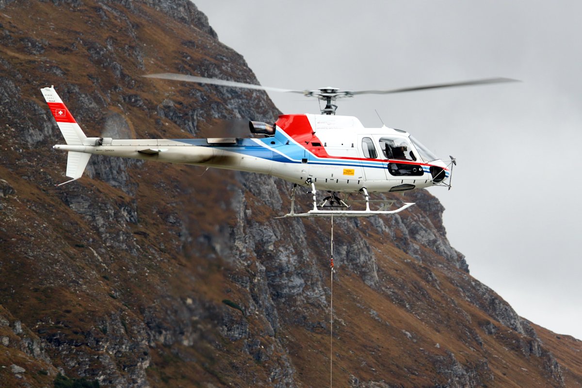 A Kili MedAir helicopter in flight