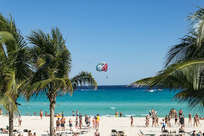 Mexico beach scene