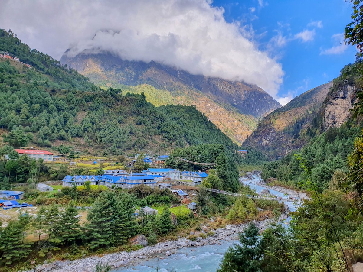 Pur. Village of Phakding, Nepal