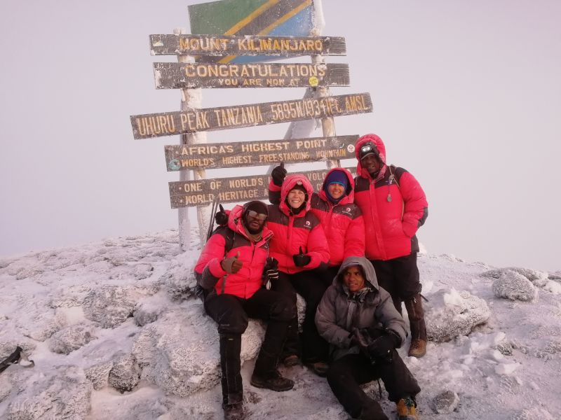 Snowy Kili summit