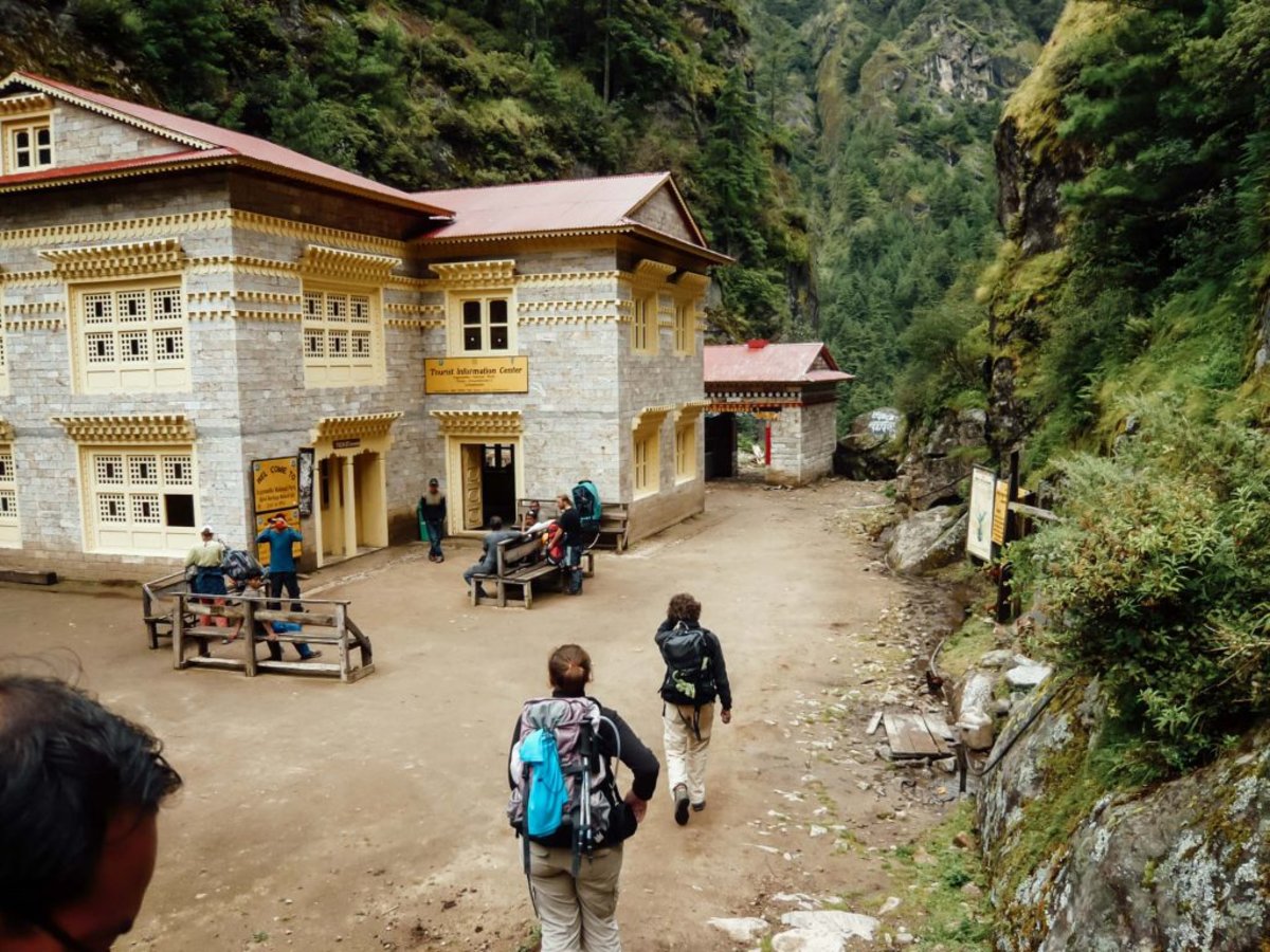 Everest Base Camp trek beside house