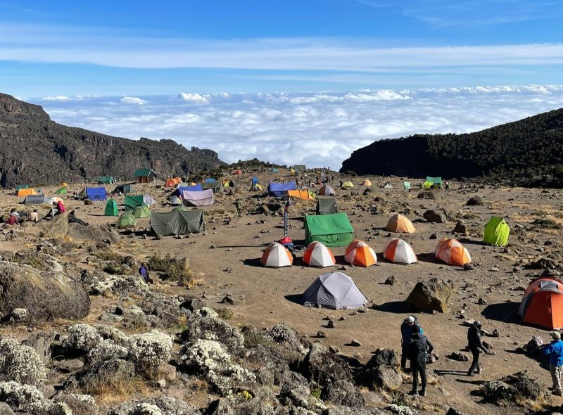 Lemosho Route - Campsite on Kilimanjaro