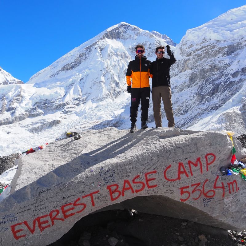 Ours. Everest base camp trekkers Nepal