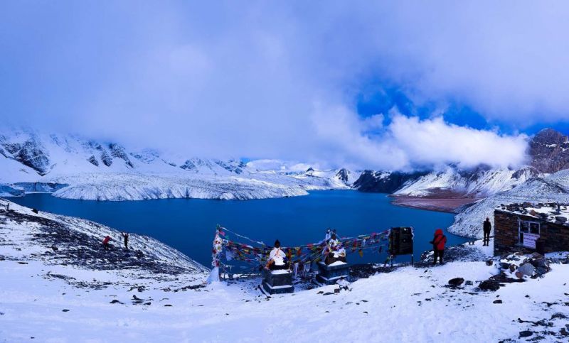 Ice Lake Annapurna Circuit trek Nepal