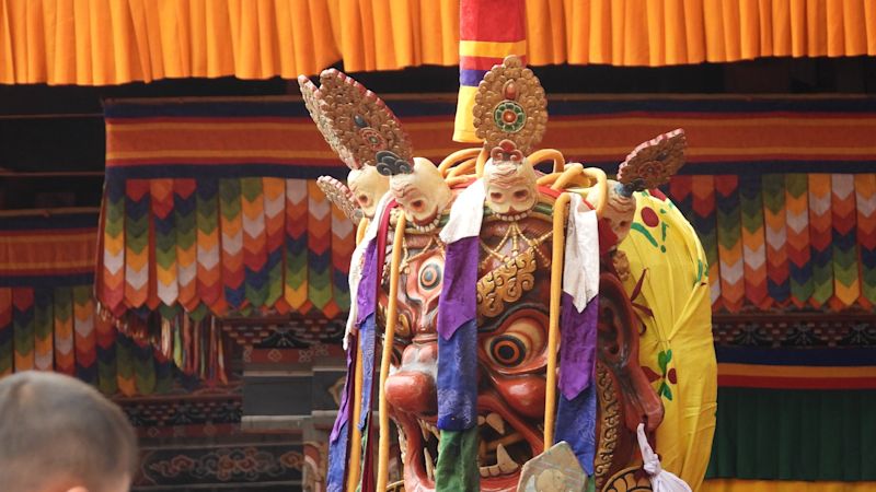 Tshechu festival mask, Bhutan
