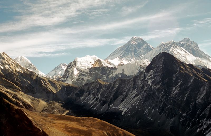 View of Everest from Renjo La