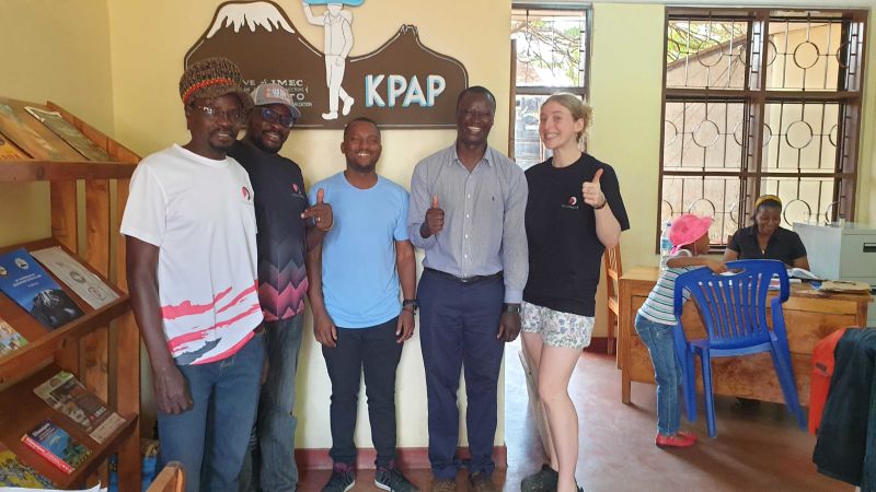 Chris, Bobu and Tash with KPAP people in office