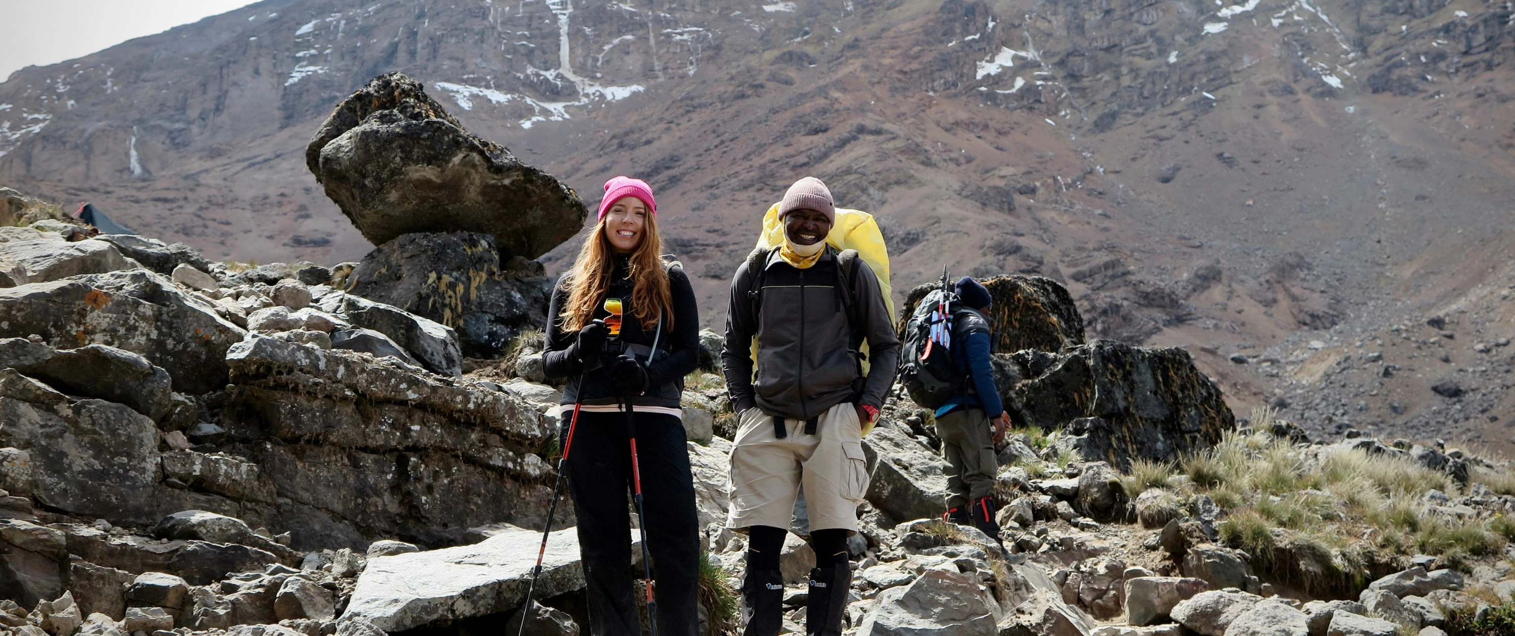 Trekkers on Mount Kilimanjaro