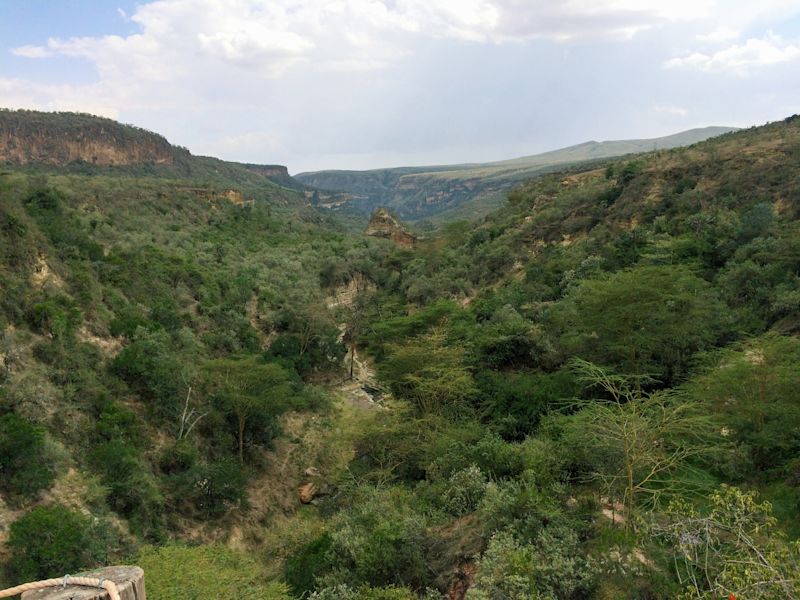 The volcanic Crater at Hell's Gate National Park, Kenya