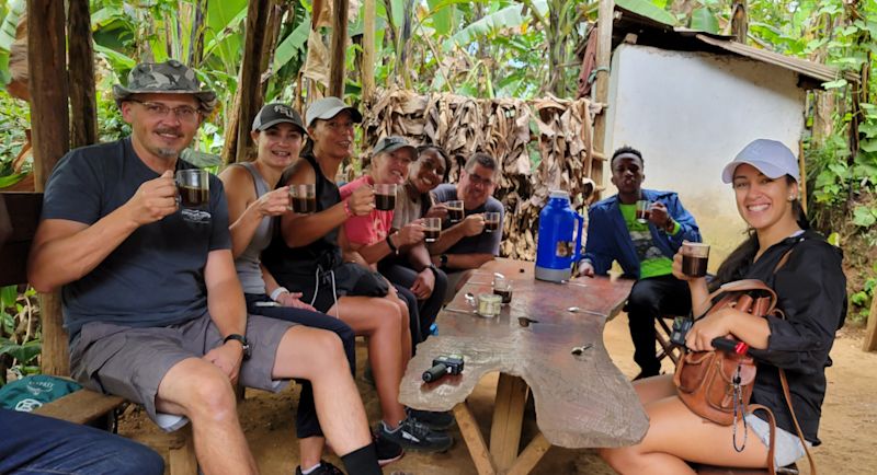 Lucy Lofton. Coffee tasting Kilimanjaro region, Tanzania