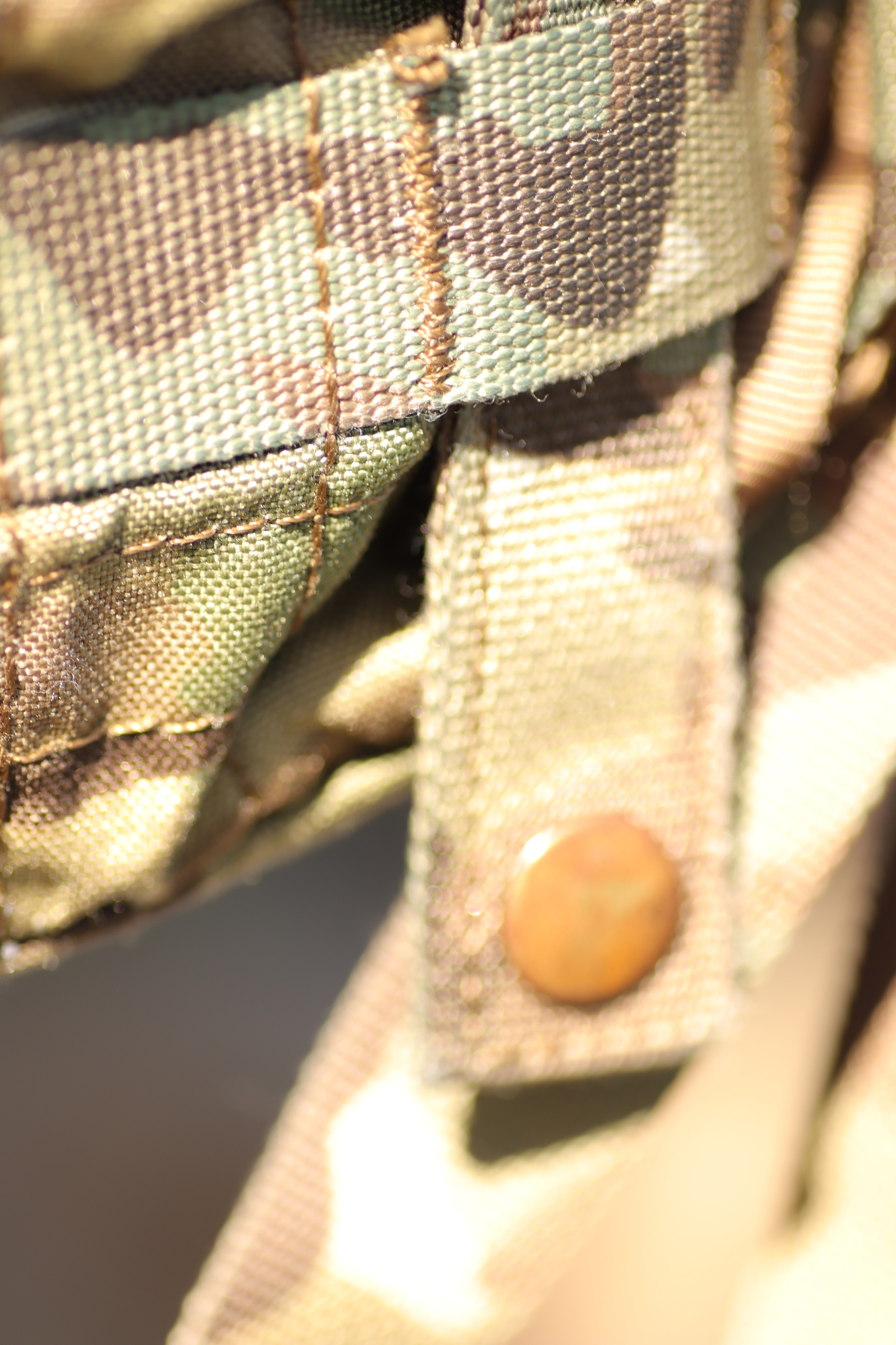 Close up of backpack made from Cordura fabric